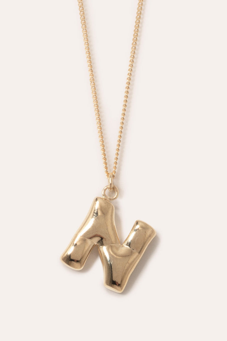 Gold Plated Christina Applegate Initial Necklace